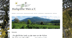 Desktop Screenshot of markgraefler-wein-ev.de